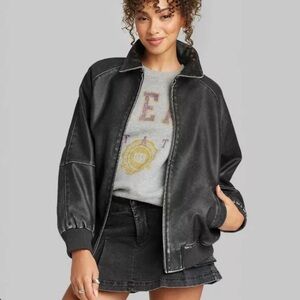 Wild Fable Leather Jacket size Large